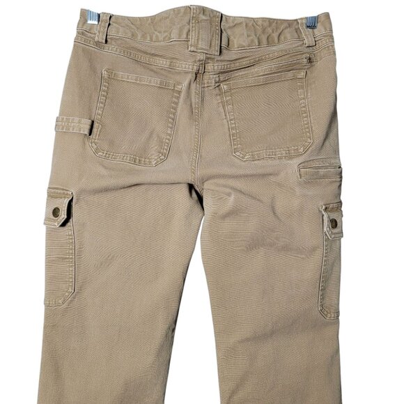 Duluth Womens Tan Curvesetter Waistband Pants 8x33 Carpenter Work Cargo Outdoor - Picture 5 of 12